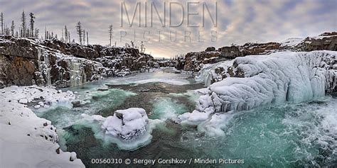 Minden Pictures River In Winter Putoransky State Nature Reserve Putorana Plateau Siberia