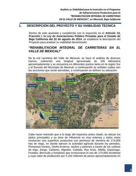 Pdf Descripci N Del Proyecto Y Su Viabilidad N Y An Lisis Se