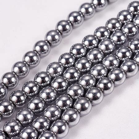 Electroplate Non Magnetic Synthetic Hematite Beads Strands Lbeads