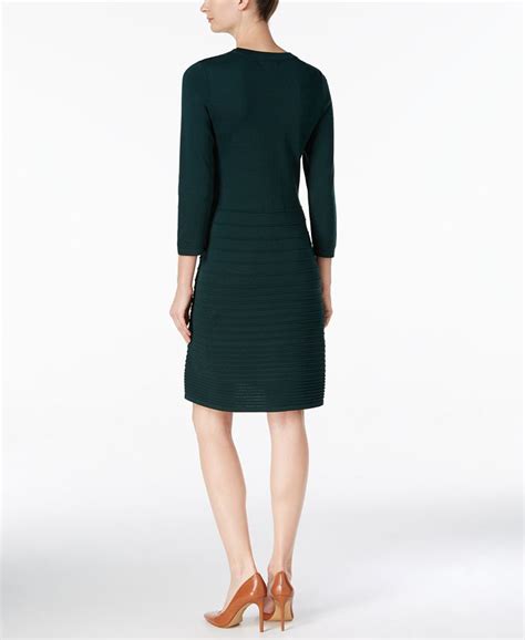 Nine West Cutout Fit And Flare Sweater Dress Macys