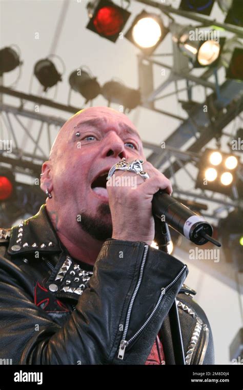 Paul Di Anno Ex Singer Of The British Heavy Metal Band Iron Maiden