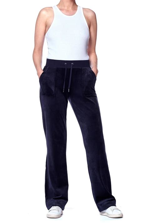 Juicy Couture Classic Velour Del Ray Pant Night Sky Follestad