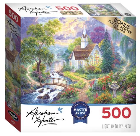 RoseArt Abraham Hunter Light Unto My Path 500 Piece