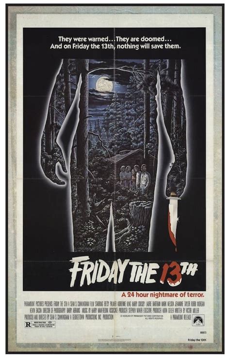 Friday the 13th Movie Poster Print 15 by 24 11 by 17 or 8.5 - Etsy