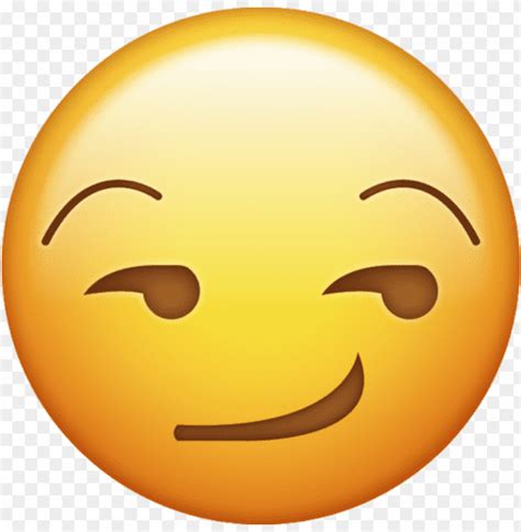 Emoji Png Icon Smirk Face Large Clipart Png Photo - 35609 | TOPpng