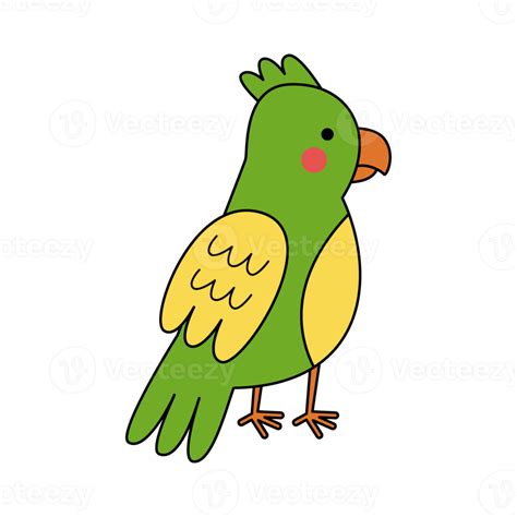 Cute Parrot Png File With Transparent Background 13713874 Png