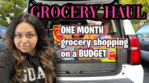 One Month Grocery Shopping On A Budget Walmart And Sams Club Grocery