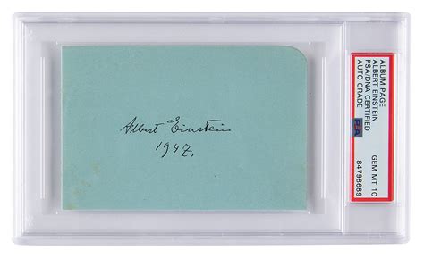 Albert Einstein Signature Psa Gem Mt 10 Rr Auction