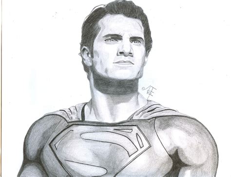 Pencil Superman Drawing Easy