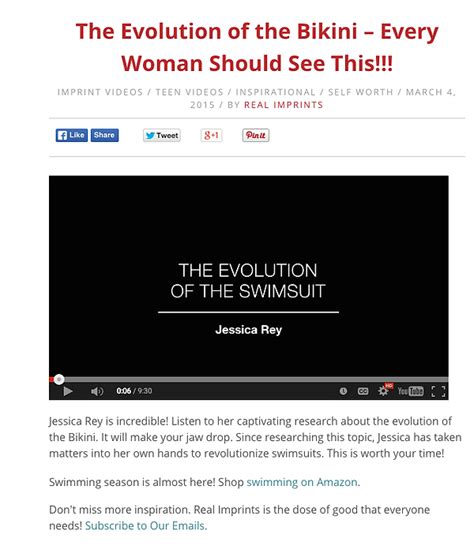 Evolution Of The Bikini SharoneGoodman