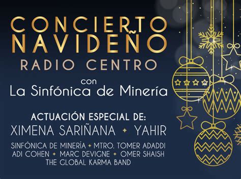 Concierto Navide O Radio Centro Con La Sinf Nica De Miner A Cartelera