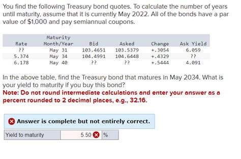 Solved You Find The Following Treasury Bond Quotes To Chegg