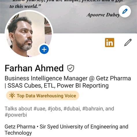 Farhan Ahmed On Linkedin Linkedin Datawarehouse Powerplatform Powerbi