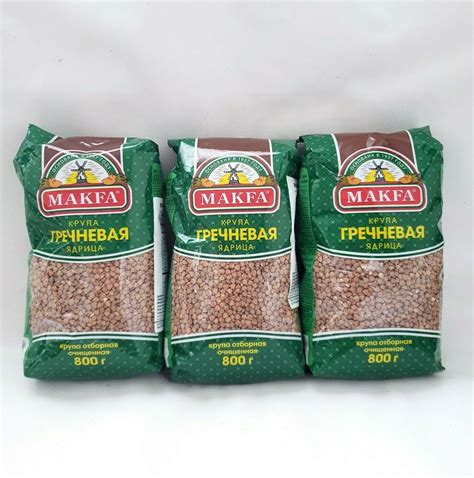 Premium Buckwheat Groats By Makfa 800g 28.2oz (Pack of 3) Grechka ...