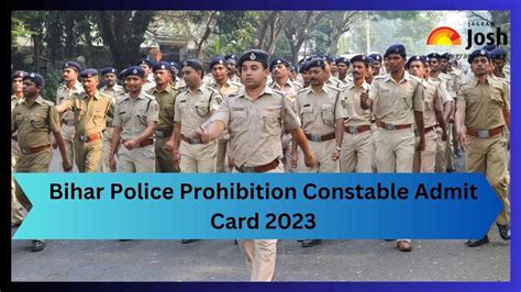 Bihar Police Prohibition Constable Admit Card 2023 27 अपरल क आएग