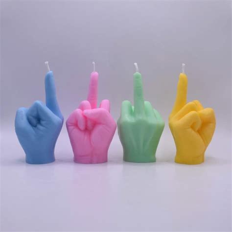 Middle Finger Candle Fuck You Mini Finger Candle Swear Funny Candle Hand Gesture Candle