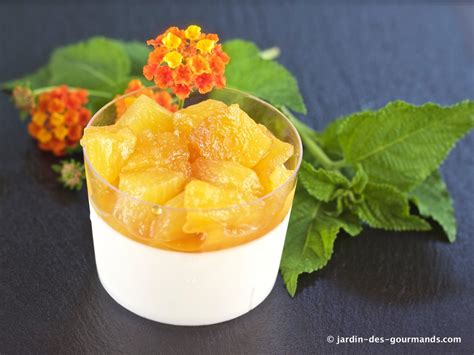 PANNA COTTA à l Ananas Jardin des gourmands