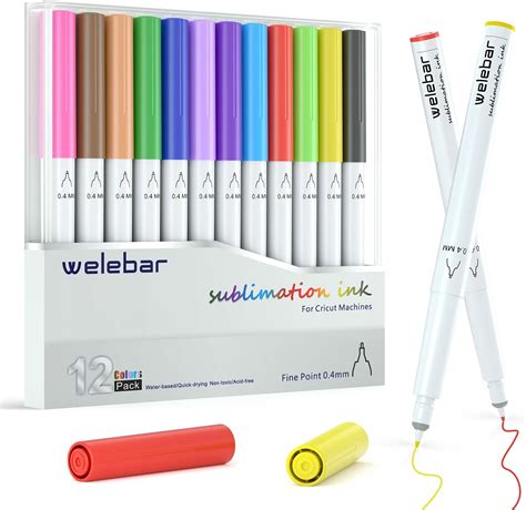 Welebar Sublimation Ink Pens For Cricut Maker 3 Maker Explore 3 Air 2 Air 0 4 Tip