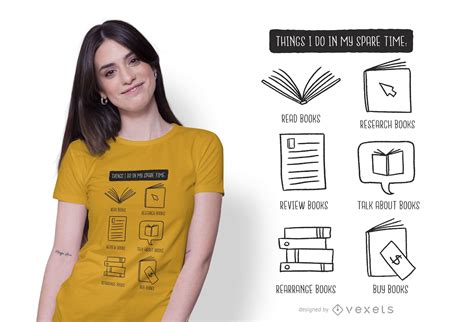 Books Lover T Shirt Design Vector Download