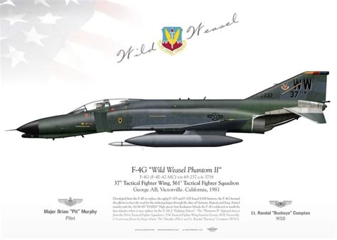 F-4G "Phantom II / Wild Weasel" 37TFW LW-03 - Aviationgraphic