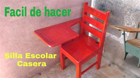 Silla Escolar De Madera Hecha En Casa YouTube