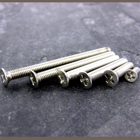 M4 4mm 316 Stainless Steel Pozi Countersunk Machine Screws Pozi Csk