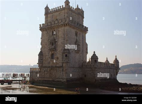 Torre De Belem Lisbon Lisboa Portugal Manueline Style Stock Photo Alamy