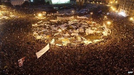 Egypt S Revolution Days In Tahrir Square Bbc News