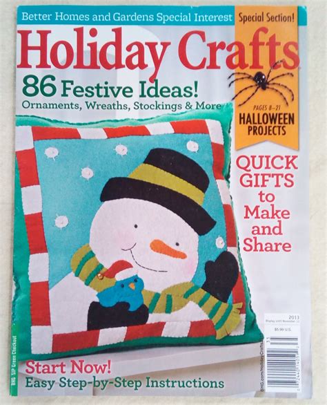 Better Homes And Gardens Holiday Crafts Magazine