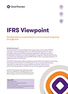 Configuration Or Customisation Costs In A Cloud Computing Arrangement