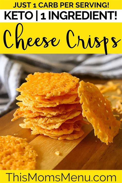 Keto Cheese Crisps 4 Ways Recipe Cheese Crisps Low Carb Recipes