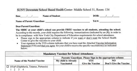 Printable Flu Vaccine Consent Form Printable Word Searches