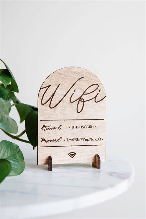 Wifi Password Custom Wifi Sign Wooden Internet Plaque Personalised