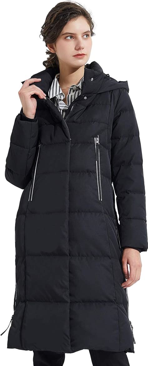 Orolay Womens Thickened Long Down Jacket Winter Down Coat Hooded