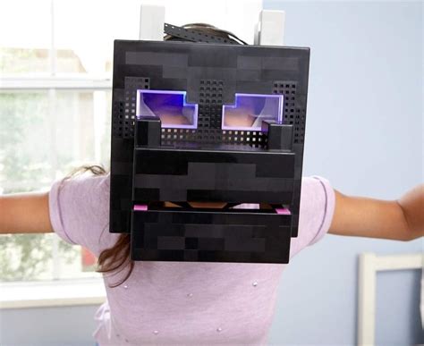 Minecraft Mascara Cabeza Interactiva Ender Dragon Luz Mattel Envío Gratis