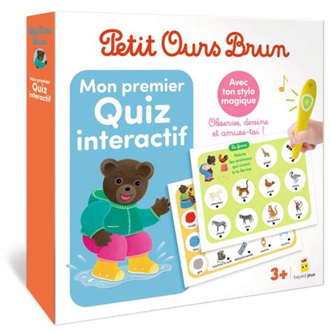 Mon Premier Quiz Interactif Petit Ours Brun Bayard Ditions