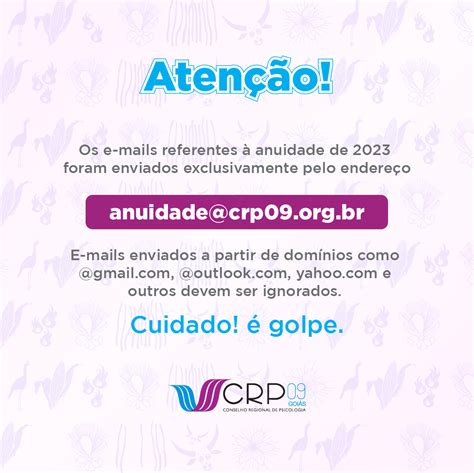 Anuidade Boletos Foram Enviados Por Correios E E Mail Crp