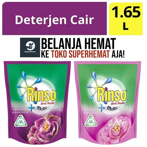 Jual Rinso Molto Perfume Rose Fresh Essence Deterjen Cair