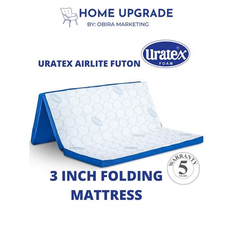 Uratex Airlite Futon Cool Mattress 3 Inch Folding Foam Shopee Philippines