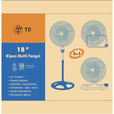 Jual Kipas Angin Besi Tornado Multifungsi Berdiri Meja Dan Dinding