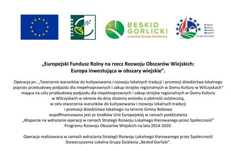 Europejski Fundusz Rolny na rzecz Rozwoju Obszarów Wiejskich Europa