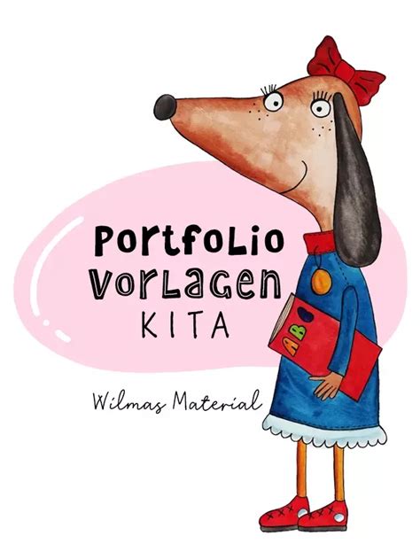 Kreative Portfolio Vorlagen für Kita den Kindergarten Krippe von