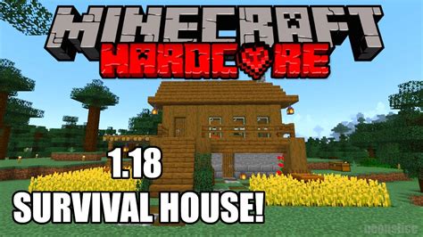 How To Build A House In Minecraft 1 18 Hardcore Caves And Cliffs