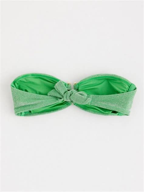 Kupaći kostim gornji deo Glittery padded bandeau bikini bra Lindex Online Shop Srbija