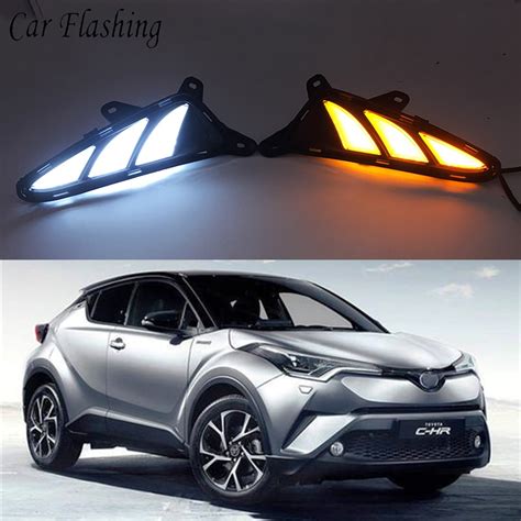 Car Flashing Pcs For Toyota C Hr Chr Car Drl Led