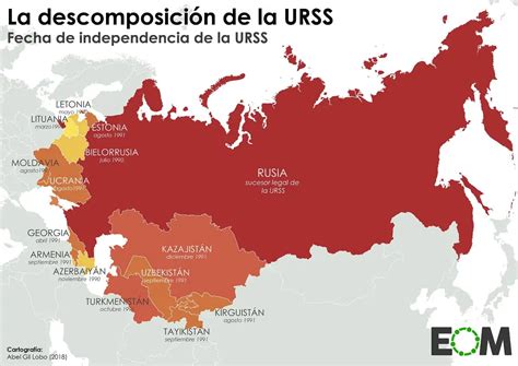 La Descomposición De La Unión Soviética Mapas De El Orden Mundial Eom