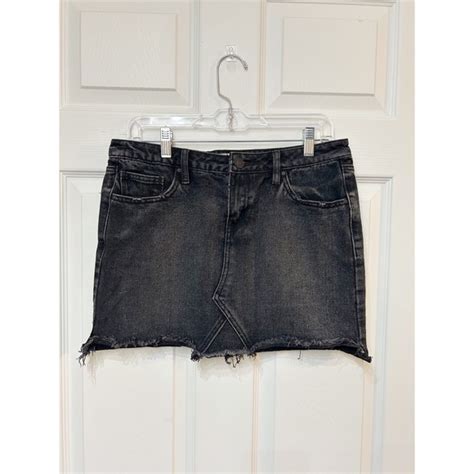 Refuge Skirts Refuge Denim Black Mini Skirt Medium Poshmark