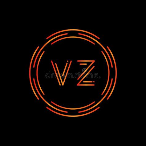 Creative Letter VZ Logo Creative Typography Vector Template Digital