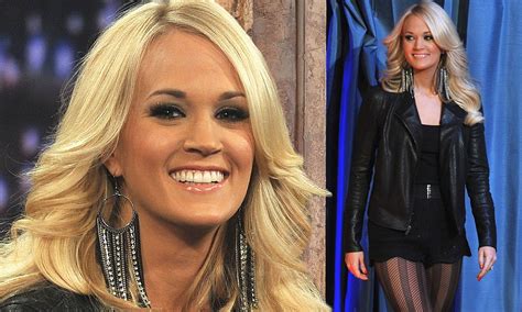 Carrie Underwood Embraces Her Inner Rock Chick With Sexy Tights As She Makes Appearance On Jimmy