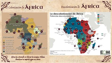 Mapa De Frica Colonizado Y Descolonizado